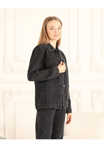 Cepli Düğmeli Kadın Kot Ceket fiyatları