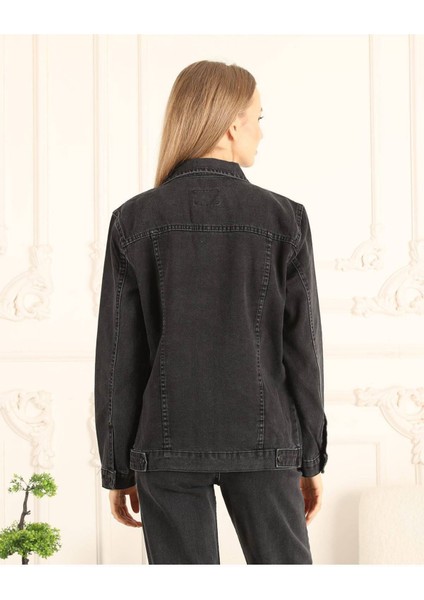 Cepli Düğmeli Kadın Kot Ceket fırsatları