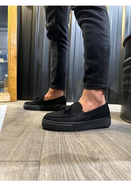Knack Günlük Spor Klasik Ayakkabı 717 Siyah Süet Siyah Taban modelleri