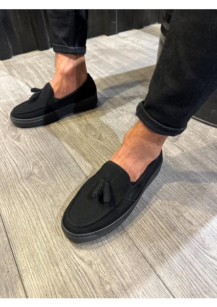 Knack Günlük Spor Klasik Ayakkabı 717 Siyah Süet Siyah Taban fırsatları