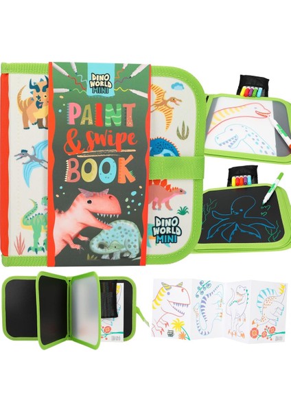 Dino World Paint & Swipe Book