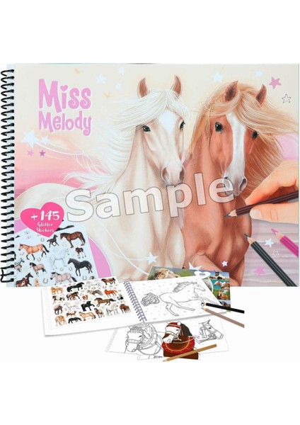 Top Model Miss Melody Horses Colouring B