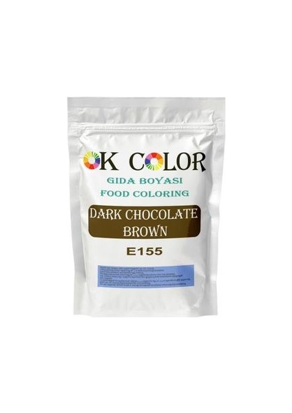 Dark Chocolate Brown E155 Kahve Rengi Toz Gıda Boyası 50 gr