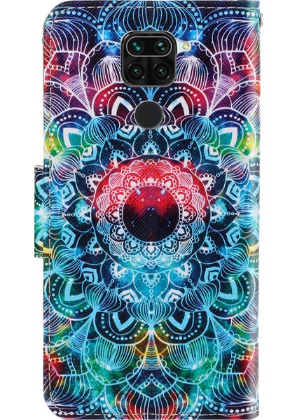 Desen Baskı Kapağı Xiaomi Redmi Için Manyetik Deri Cüzdan Kılıfı Not 9/10X 4g-Mandala Çiçeği (Yurt Dışından) fırsatları