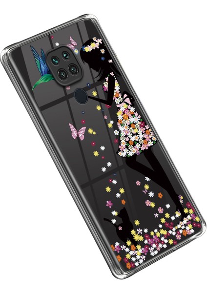 Desen Baskı Tpu Xiaomi Redmi Için Telefon Kapağı Not 9/redmi 10X 4g-Flowered Güzellik (Yurt Dışından)