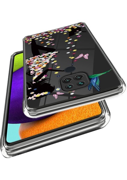 Desen Baskı Tpu Xiaomi Redmi Için Telefon Kapağı Not 9/redmi 10X 4g-Flowered Güzellik (Yurt Dışından) fiyatları