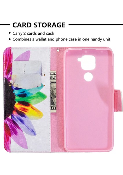 Xiaomi Redmi Için Stand Cüzdanı ile Desen Deri Kılıfı Not 9/redmi 10X 4g-Petals (Yurt Dışından) fiyatları