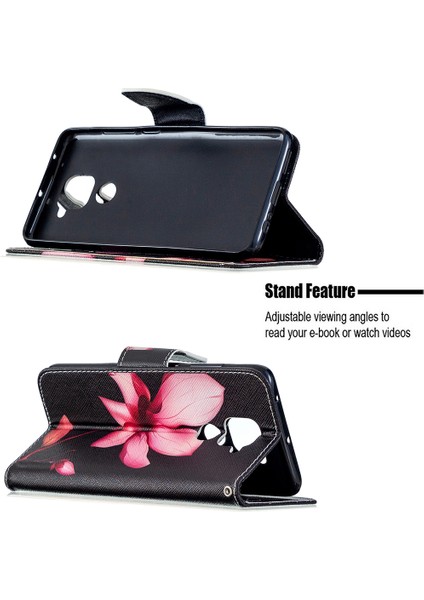 Desen Baskı Cüzdan Stand Deri Kabuğu Xiaomi Redmi Note 9/redmi 10X 4g-Flower (Yurt Dışından) fiyatları