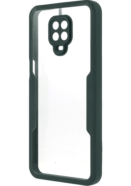 Her Şey Dahil Pet Ekran Koruyucu+Akrilik Arka Panel+Tpu Çerçeve Koruyucu Kılıf Xiaomi Redmi Note 9 Pro Max/note 9s/note 9 Pro-Dark Green (Yurt Dışından) fiyatları