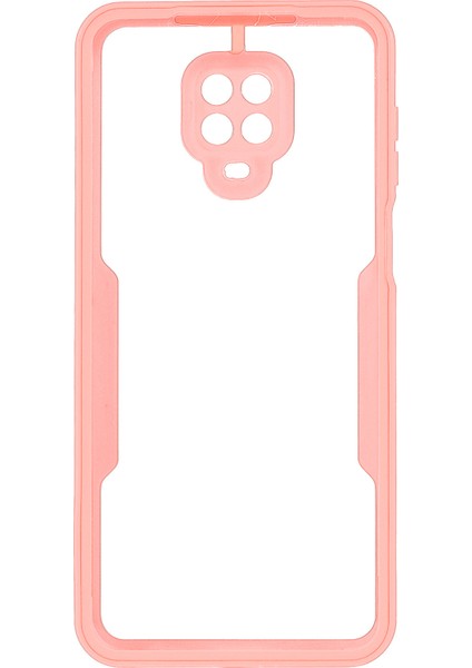 Her Şey Dahil Pet Ekran Koruyucu+Akrilik Arka Panel+Tpu Çerçeve Koruyucu Kılıf Xiaomi Redmi Note 9 Pro Max/note 9s/note 9 Pro-Pink (Yurt Dışından) modelleri