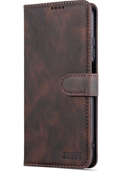 Cüzdan Standı Deri Kasa Folyo Flip Telefon Vaka Koruyucusu Xiaomi Redmi Not 11 4g (Mediatek)/10 4g (2021)/10 2022 4g/10 Prime-Brown (Yurt Dışından) fiyatları