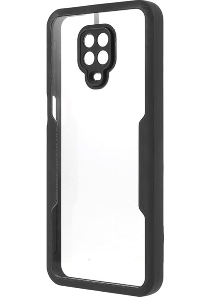 Her Şey Dahil Pet Ekran Koruyucu+Akrilik Arka Panel+Tpu Çerçeve Koruyucu Koruma Koruyucu Kılıf Note 9 Pro Max/note 9s/note 9 Pro-Black (Yurt Dışından) fiyatları