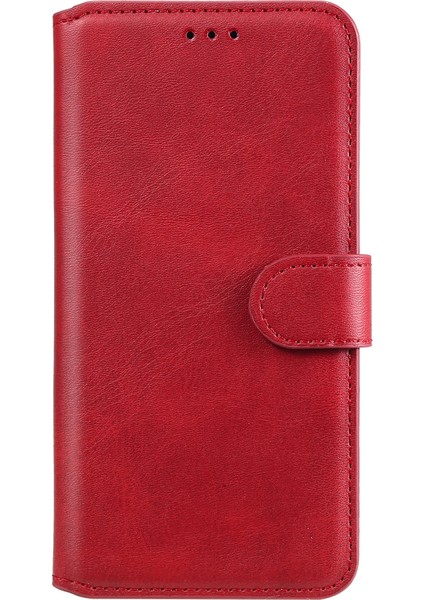 Dokulu Deri+ Tpu Stand Cüzdan Kılıfı Koruyucu Telefon Kapağı Xiaomi Redmi Note 11 Pro 5g (Çin) (Mediatek)/note 11 Pro+ 5g-Kırmızı (Yurt Dışından)