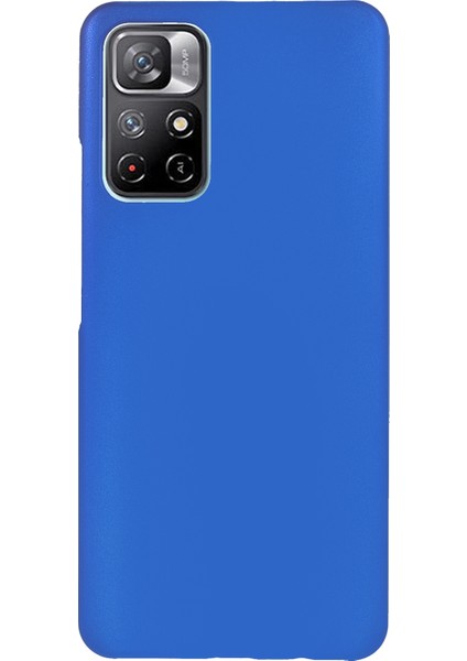 Xiaomi Redmi Için Note 11 5g (Çin) (Mediatek)/not 11T 5g/not 11S 5g Şok Emici Ka Sert Pc Parlak Yüzey Arka Kapak Mavisi (Yurt Dışından)