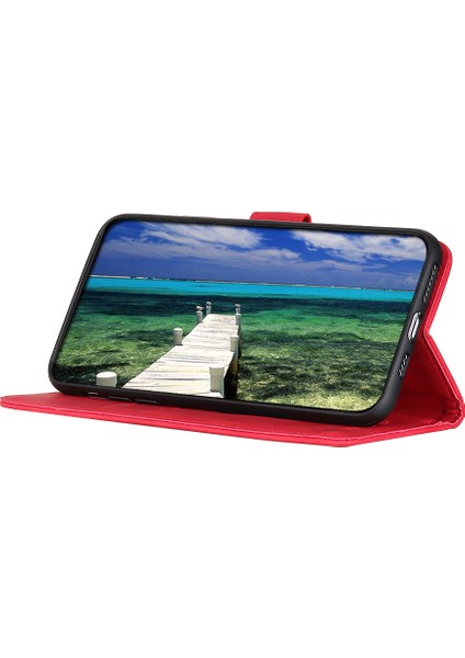 Xiaomi Redmi Için Stand Tasarımı ile Khazneh Vintage Stil Deri Cüzdan Koruma Kılıfı 10 4g (2021) -Red (Yurt Dışından) fiyatları