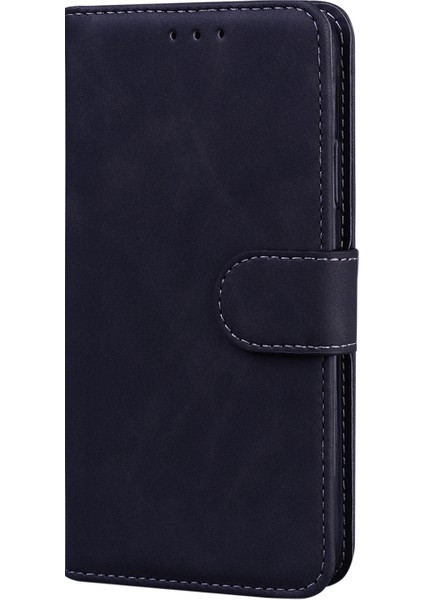 Xiaomi Redmi 9A-BLACK Için Deri Cüzdan Standı Telefon Kılıfı (Yurt Dışından)