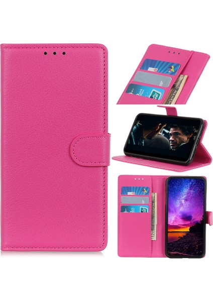 Anti-Cratch Şok Geçirmez Litchi Doku Cüzdan Stand Deri Folyo Cep Telefon Çantası Kapak Xiaomi Redmi Için Flip Telefon Kılıfı (Yurt Dışından)