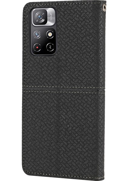 Xiaomi Redmi Için Not 11 5g (Çin) (Mediatek)/not 11T 5g/not 11S 5g Handy Strap Scraction-Dayanıklı Dokuma Doku Stand Cüzdan Koruyucu Deri Kapak Kılıf (Yurt Dışından) fırsatları