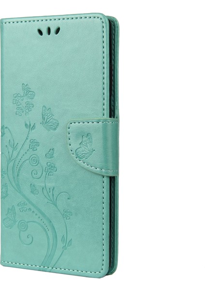 Baskı Kelebekleri Cüzdan Stand Xiaomi Poco X3/poco X3 Nfc-Green Için (Yurt Dışından)