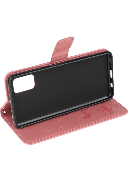 Baskı Kelebek Çiçekler Tasarım Deri Cüzdanı Xiaomi Poco M3-Pink Için Kapak (Yurt Dışından)
