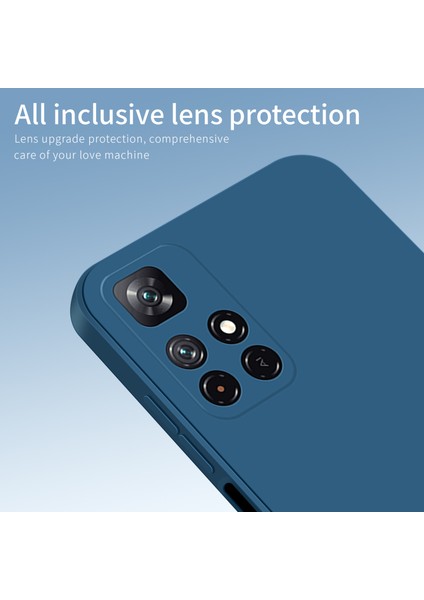 Telefon Kılıfı Kesin Kesim Anti-Drop Pürüzsüz Doku Xiaomi Redmi Için Telefon Kapağı Not 11 5g (Çin) (Mediatek)/redmi Not 11T 5g/redmi Not 11S 5g-Blue (Yurt Dışından) fırsatları