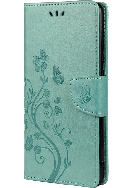 Basılı Kelebek Çiçek Deseni Pu Deri Manyetik Flip Kapak Standı Özellik Xiaomi Redmi Için Cüzdan Telefon Kılıfı Not 11 Pro 5g (Çin) (Mediatek)/not 11 Pro+ 5g-Green (Yurt Dışından) fiyatları