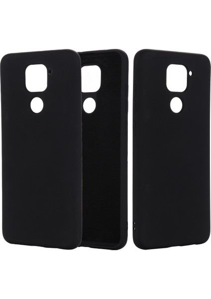 Xiaomi Redmi Için Sıvı Silikon Kabuk Cep Telefonu Kapağı Not 9/redmi 10X 4g-Black (Yurt Dışından)