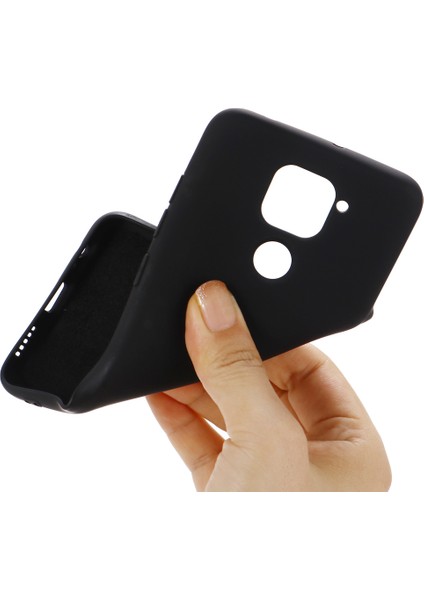 Xiaomi Redmi Için Sıvı Silikon Kabuk Cep Telefonu Kapağı Not 9/redmi 10X 4g-Black (Yurt Dışından)