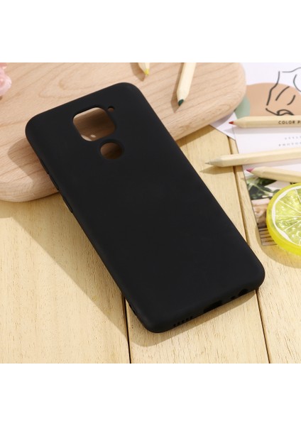 Xiaomi Redmi Için Sıvı Silikon Kabuk Cep Telefonu Kapağı Not 9/redmi 10X 4g-Black (Yurt Dışından)