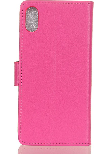 Anti-Cratch Şok Geçirmez Litchi Doku Cüzdan Stand Deri Folyo Cep Telefon Çantası Kapak Xiaomi Redmi Için Flip Telefon Kılıfı (Yurt Dışından) modelleri