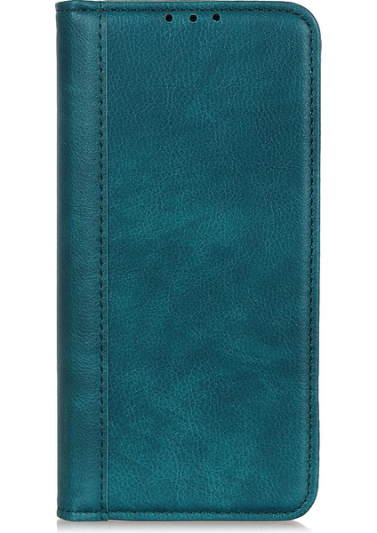 Xiaomi Için Poco X3 Nfc/poco X3 Telefon Kılıfı Pu Deri Telefon Kapağı Damla Geçirmez Litchi Doku Koruyucusu Stand Cüzdan Yeşili (Yurt Dışından)