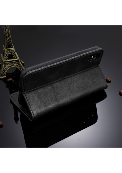Xiaomi Poco X3 Nfc/poco X3-Black Için Vintage Stil Deri Cüzdan Kılıfı (Yurt Dışından)