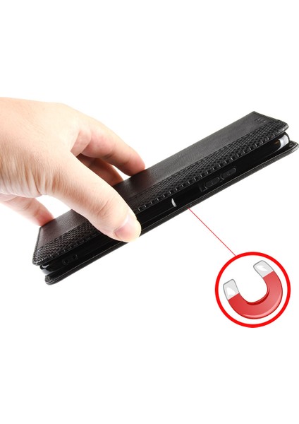 Xiaomi Poco X3 Nfc/poco X3-Black Için Vintage Stil Deri Cüzdan Kılıfı (Yurt Dışından)