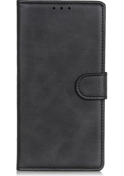 Stand Cüzdan Tasarım Pu Deri Cep Telefonu Xiaomi Için Redmi Not 9 5g/redmi Not 9t 5g-Black (Yurt Dışından)