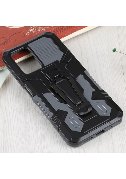 Pc+Tpu Telefon Koruyucu Kılıf Xiaomi Redmi Için Dahili Manyetik Absorbed Metal Plaka Arka Klip Kickstand Tasarım Hibrit Kapak ile Not 11 4g (Mediatek)/redmi 10 4g ()/redmi 10 4g-Grey (Yurt Dışından) fiyatları