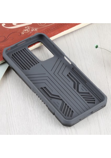 Pc+Tpu Telefon Koruyucu Kılıf Xiaomi Redmi Için Dahili Manyetik Absorbed Metal Plaka Arka Klip Kickstand Tasarım Hibrit Kapak ile Not 11 4g (Mediatek)/redmi 10 4g ()/redmi 10 4g-Grey (Yurt Dışından) modelleri