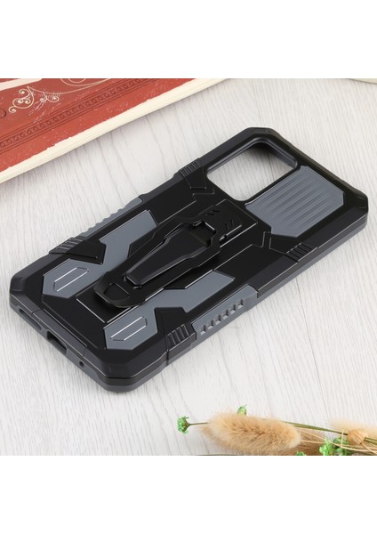 Pc+Tpu Telefon Koruyucu Kılıf Xiaomi Redmi Için Dahili Manyetik Absorbed Metal Plaka Arka Klip Kickstand Tasarım Hibrit Kapak ile Not 11 4g (Mediatek)/redmi 10 4g ()/redmi 10 4g-Grey (Yurt Dışından) fırsatları