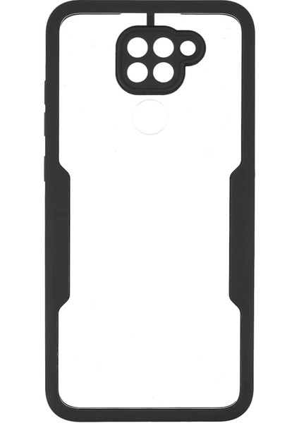 Lens Koruması Şok Geçirmez Pet Ekran Koruyucu+Akrilik+Tpu Xiaomi Redmi Için Not 9 (Mtk Helio G85) Için Anti-Fall Anti Cep Telefonu Kapağı -Black (Yurt Dışından)