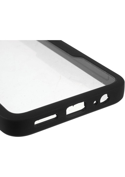 Lens Koruması Şok Geçirmez Pet Ekran Koruyucu+Akrilik+Tpu Xiaomi Redmi Için Not 9 (Mtk Helio G85) Için Anti-Fall Anti Cep Telefonu Kapağı -Black (Yurt Dışından)