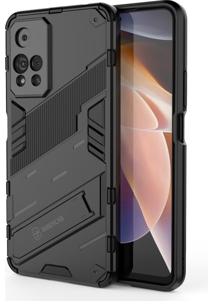 Şok Geçirmez Yumuşak Tpu Sert Pc Sırt Çizilmeye Dayanıklı Kapak Xiaomi Redmi Için Kickstand ile Note 11 Pro 5g (Çin) (Mediatek)/11 Pro+ 5g-Black (Yurt Dışından) fiyatları