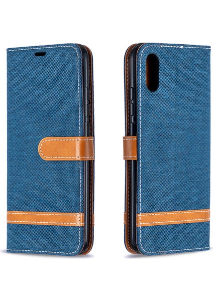 Xiaomi Redmi 9A-DARK Mavi Için Çeşitli Kot Ceza Deri Kabuğu (Yurt Dışından) modelleri