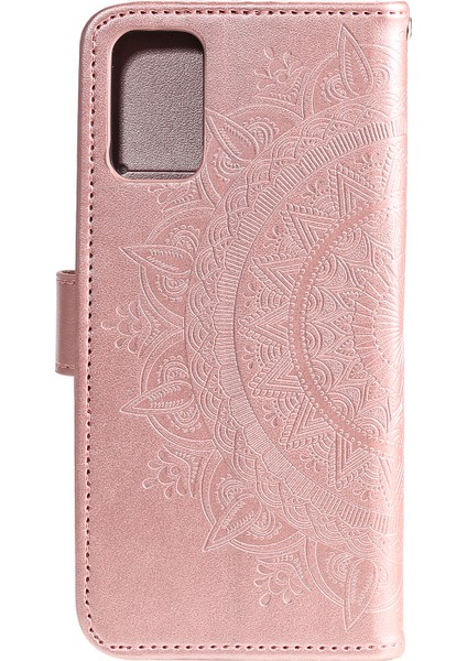 Xiaomi Mi Için Çiçek Deri Kabuğu Baskı 10 Lite 5g-Rose Altın (Yurt Dışından)