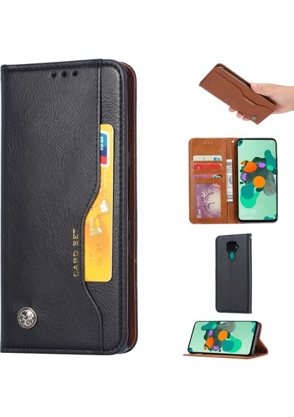 Pu Deri Auto-Absorged Xiaomi Redmi Için Benzersiz Telefon Kabuğu Note 9/redmi 10X 4g-Black (Yurt Dışından)