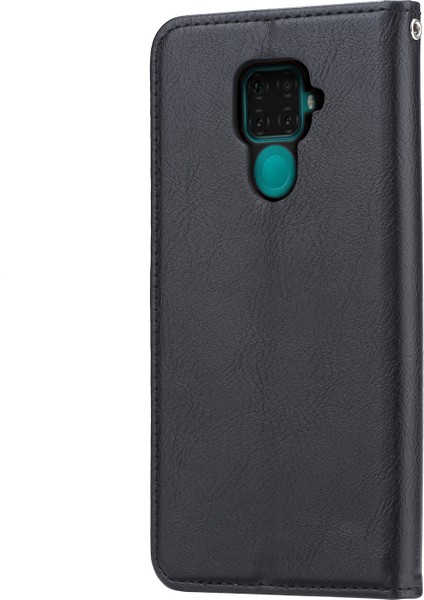 Pu Deri Auto-Absorged Xiaomi Redmi Için Benzersiz Telefon Kabuğu Note 9/redmi 10X 4g-Black (Yurt Dışından)