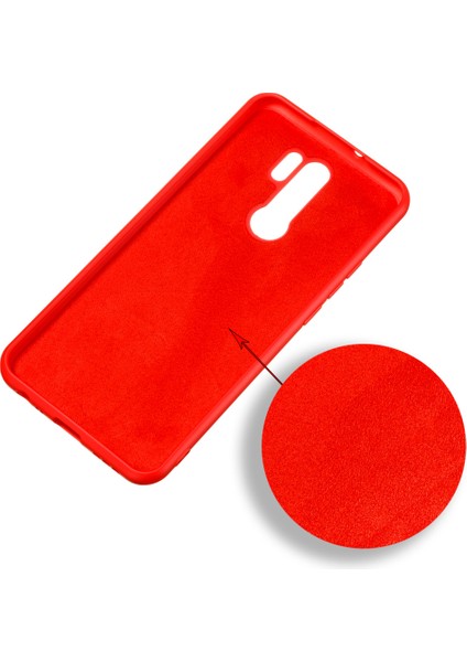 Xiaomi Redmi 9-Red Için Sıvı Silikon Telefon Kapağı Kılıfı (Yurt Dışından) modelleri