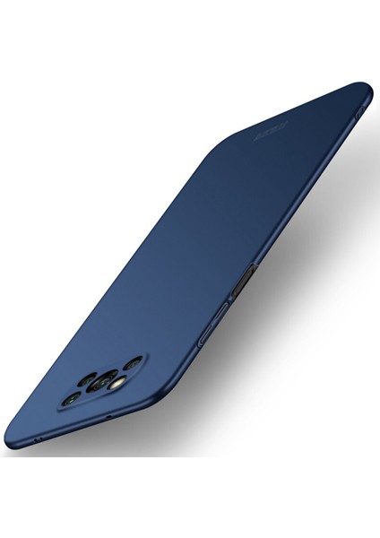Xiaomi Için Poco X3/x3 Nfc Kalkanı Ince Buzlu Sert Plastik Kasa Mavisi (Yurt Dışından)
