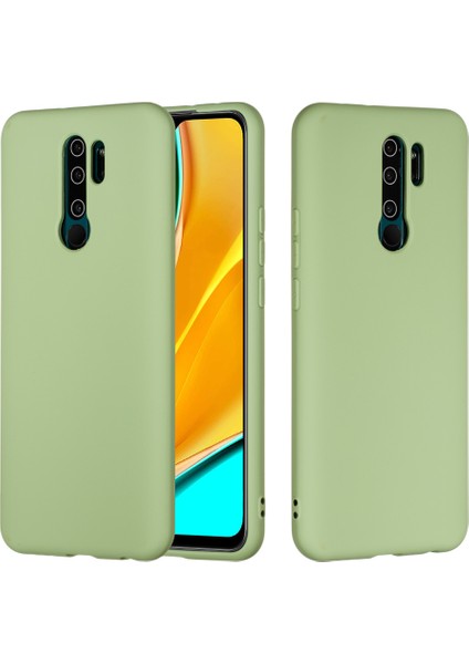 Xiaomi Redmi 9-Yeşil Için Sıvı Silikon Telefon Kapak Kılıfı (Yurt Dışından) fiyatları