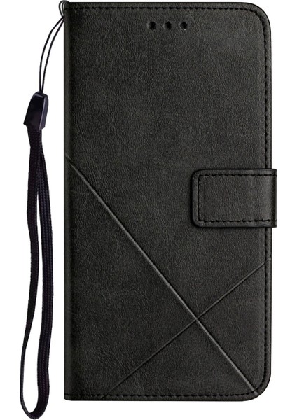 Stripe Deri Telefon Kasası Düz Renk Manyetik Toka Şok Geçirmez Cüzdan Telefon Kabuğu Xiaomi Redmi Note 10 Pro 5g/poco X3 Gt 5g-Black (Yurt Dışından) fiyatları