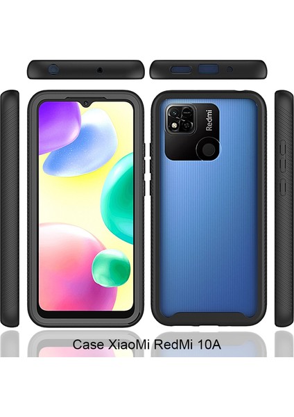 Pc+Tpu Xiaomi Redmi 9c/9c NFC/10A Için Hibrit Kılıf, Tam Kapsam Pet Ekranı Koruyucu Pink ile 3'ü Şok Geçirmez Telefon Kabuğu (Yurt Dışından)