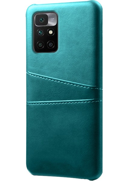 Şık Hafif Pu Deri+Pc Combo Xiaomi Redmi Için Çift Arka Kart Yuvalı Sert Kapak Not 11 4g (Mediatek)/10 4g (2021)/10 2022 4g-Green (Yurt Dışından) fiyatları